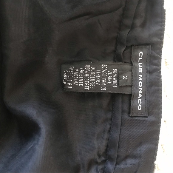 Club Monaco Wool Miniskirt - Picture 3 of 3